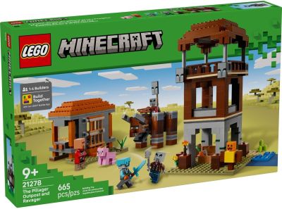 Конструктор LEGO Minecraft Аванпост розбійників та спустошувач