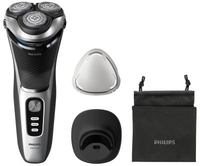 Бритва електр. Philips Series 3000,  бритв.головок-3, Li-Ion, сух.+волог., тример,індикатор заряду,