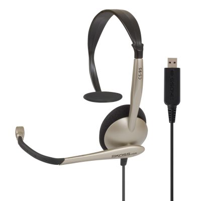 Гарнітура комп'ютерна моно On-ear Koss CS95 USB Uni Mic, 2.4м, Бежевий