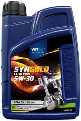 Олива моторна VATOIL SynGold LL-III Plus 5W-30 1л (10-1 LONGL III) (50020)