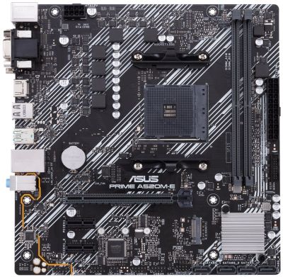 Материнcька плата ASUS PRIME A520M-E/CSM sAM4 A520 2xDDR4 HDMI D-Sub DVI mATX