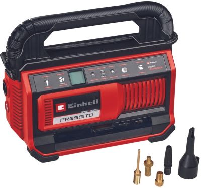 Компресор автомобільний гібридний Einhell PRESSITO 18/25 Hybrid, PXC, 230/18В, 11бар, 25л/хв, вис. і
