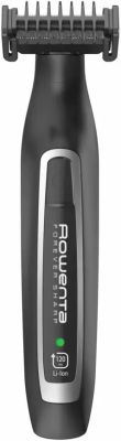 Тример Rowenta Forever Sharp, для бороди і вусів, мережа+акум., роторний мотор, насадок-3, сталь, чо