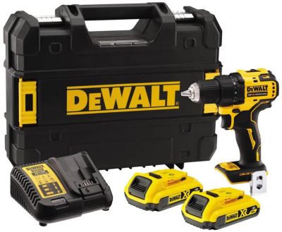 Дриль-шурупокрут DeWalt XR Li-Ion 18В акб 2х2А·год 65Нм 450-1650об/хв патрон 13мм кейс додаткова рук