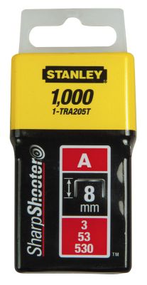 Скоби Stanley "Light Duty", тип А, 8мм, 1000шт
