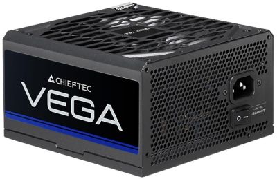 Блок живлення CHIEFTEC Vega  (850W), >90%, 80+ Gold, 135мм FDB, 1xMB 24pin(20+4), 2xCPU 8pin(4+4), 3