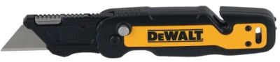 Ніж будівельний трапецієподібний складний DeWALT, з фіксованим лезом, корпус пластик, 82мм