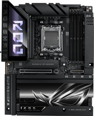 Материнcька плата ASUS ROG CROSSHAIR X870E HERO BTF sAM5 X870E 4xDDR5 M.2 HDMI Wi-Fi BT ATX прихован