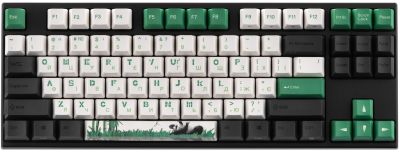 Клавіатура механічна Varmilo VEM87 Panda R2 87Key, EC V2 Daisy, USB-A, EN/UKR, White Led, зелений