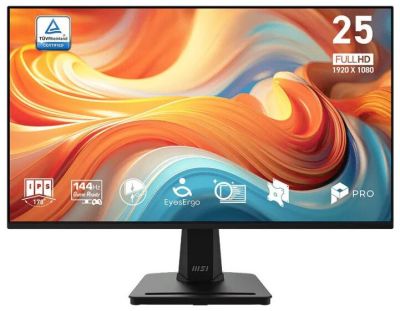 Монітор MSI 24.5" PRO MP251 E14L D-Sub, HDMI, IPS, 144Hz, 1ms, sRGB 99%, AdaptiveSync