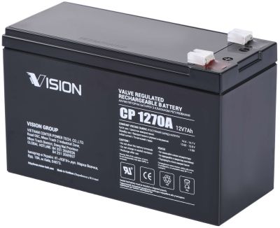 Акумуляторна батарея Vision CP, 12В, 7.0А•год, AGM