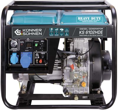 Генератор дизельний Konner&amp;Sohnen KS 6102HDE (EURO II), 230В, 5.5кВт, електростартер, 107кг