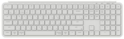 Клавіатура мембрана Keychron B6 Pro, USB/WL/BT, ivory white