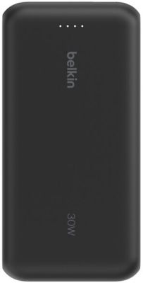 Акумулятор портативний літій-іонний Power Bank Belkin 20000мА·год, 30Вт, з інтегрованим кабелем USB-