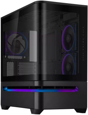 Корпус ASUS Prime AP202 Tempered Glas ARGB, без БЖ, 2xUSB3.2, 1xUSB Type-C, Tempered Glass side, mAT