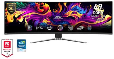 Монітор MSI 49" MPG 491CQP 2xHDMI, DP, USB-C, 2xUSB, QD-OLED, 5120x1440, 32:9, 144Hz, 0.03ms, sRGB 1