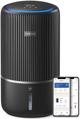 Очисник повітря Philips 2 в 1 PureProtect Water Series 3400, 78м2, 300м3/год, Nano, НЕРА,попередн.,в