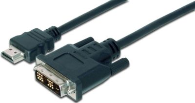 Кабель DIGITUS HDMI > DVI-D (M/M), 2м, чорний