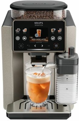 Кавомашина Krups Sensation Elite Hot&amp;Cold, 1.7 л, зерно, автомат.капучинатор, дисплей, авторецептів