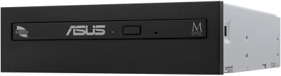 ASUS Внутрішній оптичний привід X Multi DRW-08D6MT DVD+-R/RW burner M-DISC SATA чорний, Bulk