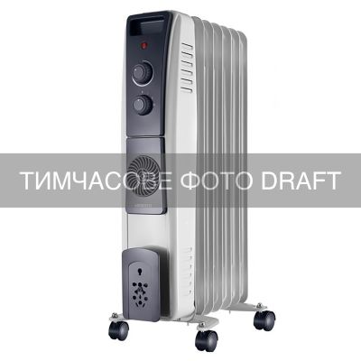 Обігрівач оливний ARDESTO OFH-07XF3 20м2, 1900Вт, вбуд. кер. теп-тор 400Вт, мех. кер-ння, 7 секцій,