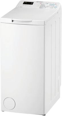 Пральна машина Indesit вертикальна, 5кг, 1000, C, 60см, дисплей, білий