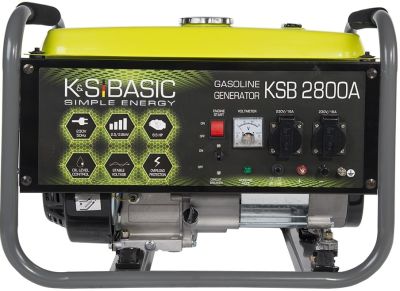 Генератор бензиновий Konner&amp;Sohnen Basic KSB 2800A, 230В, 2.8кВт, ручний стартер, 36.2кг