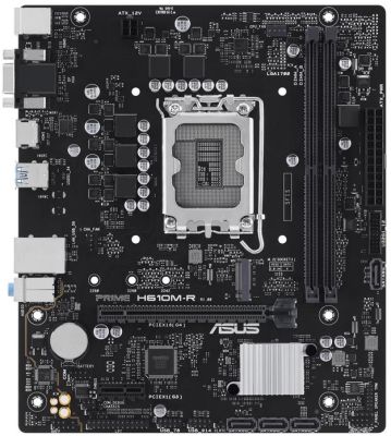 Материнcька плата ASUS PRIME H610M-R-SI s1700 H610 2xDDR5 M.2 HDMI D-Sub DP mATX White BOX WITH ACCE