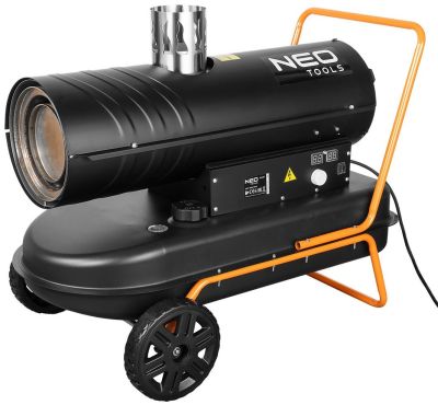 Теплова гармата дизельна Neo Tools, прямого нагріву, 30кВт, 280м2, 850м3/год, димохід 120мм, IPX2, ч