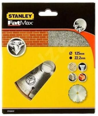 Диск алмазний Stanley, 125x22.2мм, по бетону, цеглі