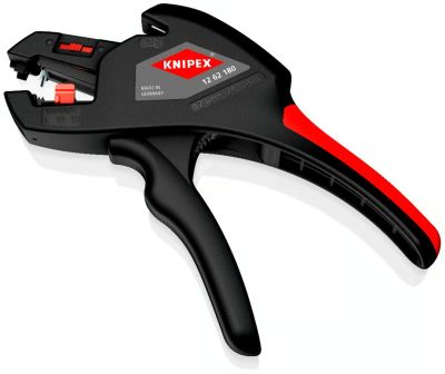Знімач ізоляції KNIPEX, автоматичний, 0.2-6мм2 кусачки, регулювання довжини, 180мм, 0.151кг