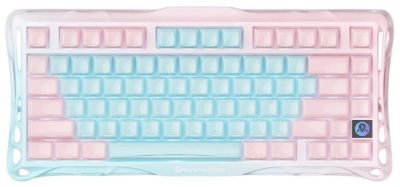 Клавіатура механічна GravaStar Mercury K1 Lite 80keys, GravaStar x BSUN Grey, BT/WL/USB, Aurora Mist
