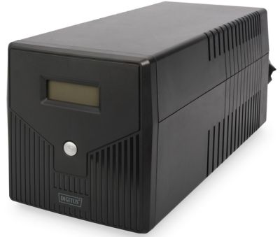 Джерело безперебійного живлення DIGITUS 1000VA/600W, LCD, RJ45, RS232, USB, 4xSchuko