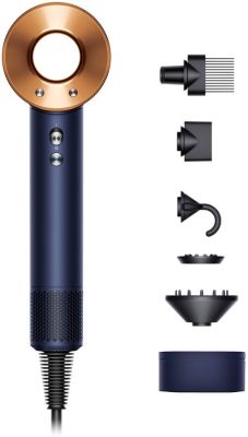 Фен Dyson HD07 Supersonic Prussian Blue/Rich Copper, 1600Вт, 4 режими, іонізація, хол. обду, кейс дл