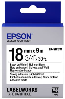 Картридж зі стрічкою Epson LK5WBW принтерів LW-400/LW-400VP/LW-600P/LW-700/LW-Z710/LW-900P/LW-1000P/