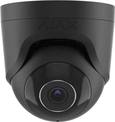 IP-Камера дротова Ajax TurretCam, 8мп, 4мм, Poe, True WDR, IP 65, ІЧ 35м, аудіо, кут огляду 75°до 85