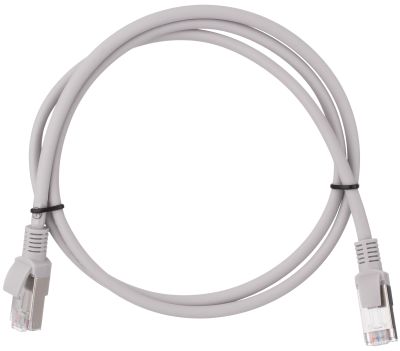 Патч-корд 2E САТ 6, FTP, 1м, 26AWG, RJ45, 7/0.16, Cu, LSZH, сірий