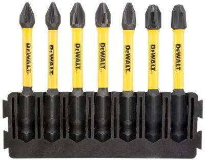 Біти DeWalt FlexTorq 57мм Рh1 Рh2 Рh3 набір 7шт