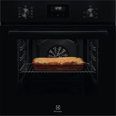 Духова шафа Electrolux електрична, 65л, A, дисплей, конвекція, телескопічні напрямні, чорний
