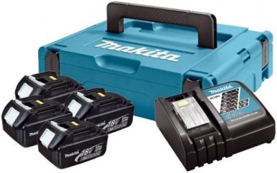 Набір акумулятора та зарядного пристрою Makita 197954-1 LX BL1830 4х18В 1х3А·год ЗП DC18RC кейс Makp