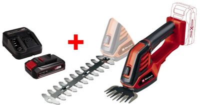 Ножиці для трави акумуляторні Einhell GE-CG 18/100 Li Kit 18В PXC акб 1х2.5А·год 10см крок різу 8мм