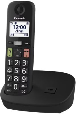 Радіотелефон DECT Panasonic KX-TGU110UAB, чорний