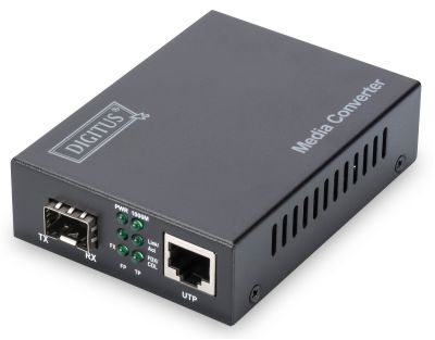 Медіа конвертор DIGITUS 10G Base-T to 10G Base-R, supports 1G Base-T to 1G Base-X, 2.5G Base-T to 2.