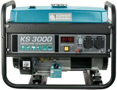 Генератор бензиновий Konner&amp;Sohnen KS 3000, 230В, 3кВт, ручний стартер, 41.5кг