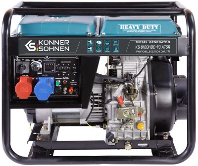 Генератор дизельний Konner&amp;Sohnen KS 8100HDE-1/3 ATSR (EURO V), 230/400В, 5.5/6.0кВт, ATS, електрост