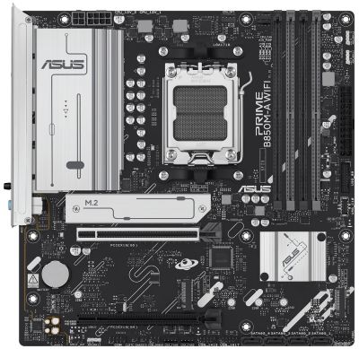 Материнcька плата ASUS PRIME B850M-A WIFI sAM5 B850 4xDDR5 M.2 HDMI DP Wi-Fi BT mATX