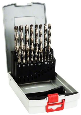 Набір свердел по металу Bosch Professional HSS-G ProBox, 1-10мм, кейс, 19шт