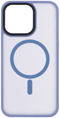 Чохол 2Е Basic для iPhone 15 Ultra, Soft Touch MagSafe Cover, синій світлий