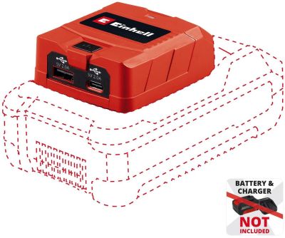 Зарядний пристрій USB акумуляторний Einhell TC-CP 18 Li USB A/C - Solo PXC 18В Type-A/Type-C 2 A 0.0