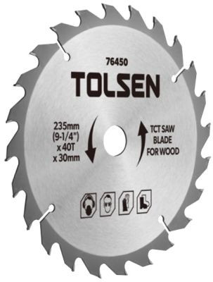 Диск пильний Tolsen по дереву, 185х40Tх30мм